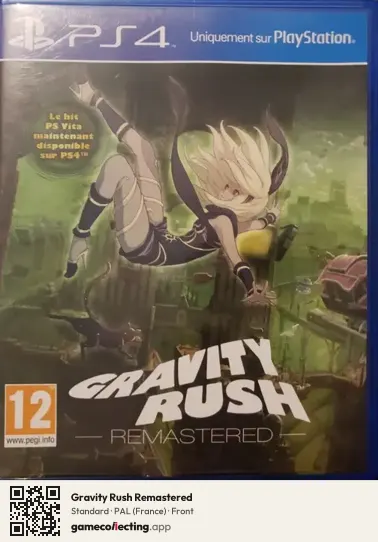 Gravity Rush Remastered PlayStation 4, France box front
