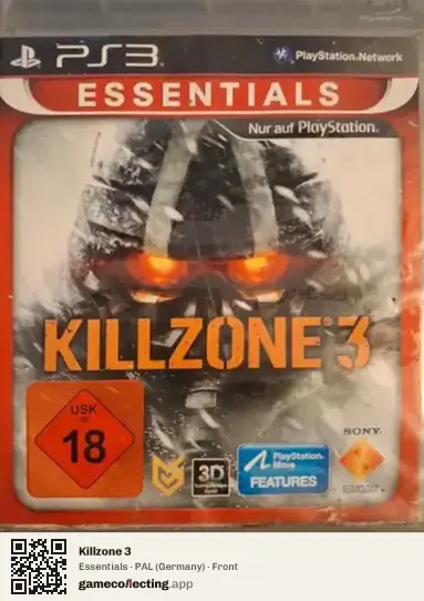 Killzone 3 PlayStation 3, Germany box front