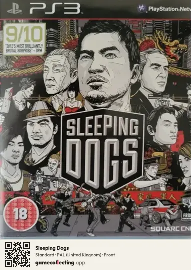 Sleeping Dogs PlayStation 3, United Kingdom box front