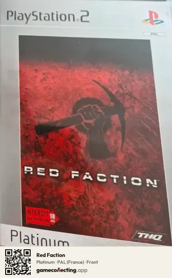 Red Faction PlayStation 2, France box front