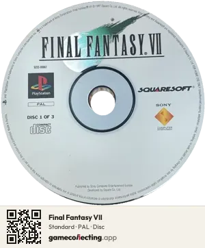Final Fantasy VII PlayStation, PAL disc