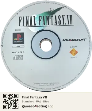 Final Fantasy VII PlayStation, PAL disc