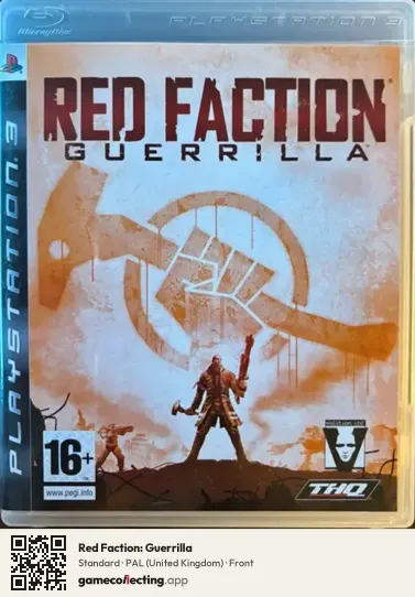 Red Faction: Guerrilla PlayStation 3, United Kingdom box front