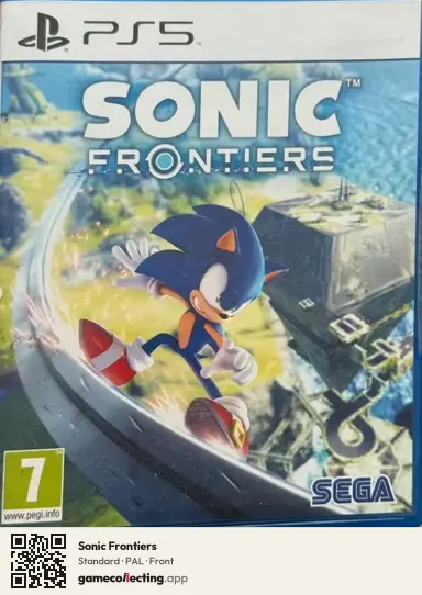 Sonic Frontiers PlayStation 5, PAL box front