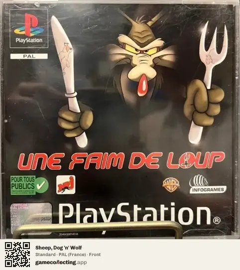 Sheep, Dog 'n' Wolf PlayStation, France box front