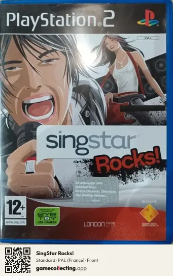 SingStar Rocks! PlayStation 2, France box front