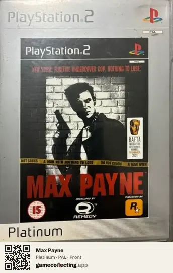 Max Payne PlayStation 2, PAL box front