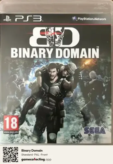 Binary Domain PlayStation 3, PAL box front