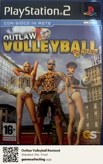 Outlaw Volleyball Remixed PlayStation 2, PAL box front