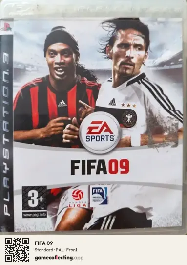 FIFA 09 PlayStation 3, PAL box front