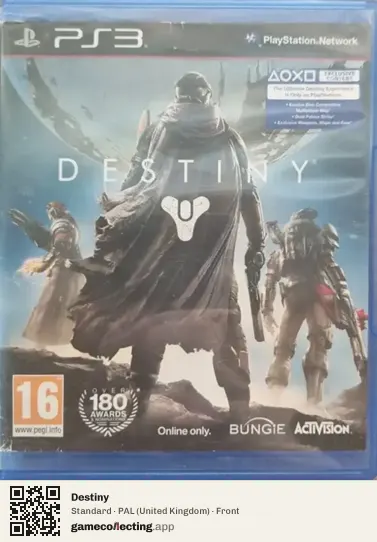 Destiny PlayStation 3, United Kingdom box front