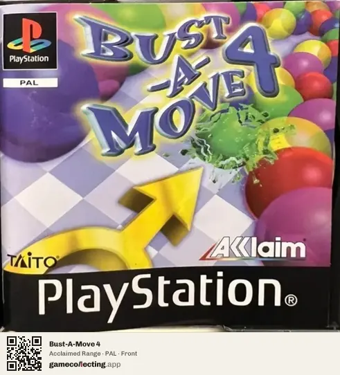Bust-A-Move 4 PlayStation, PAL box front