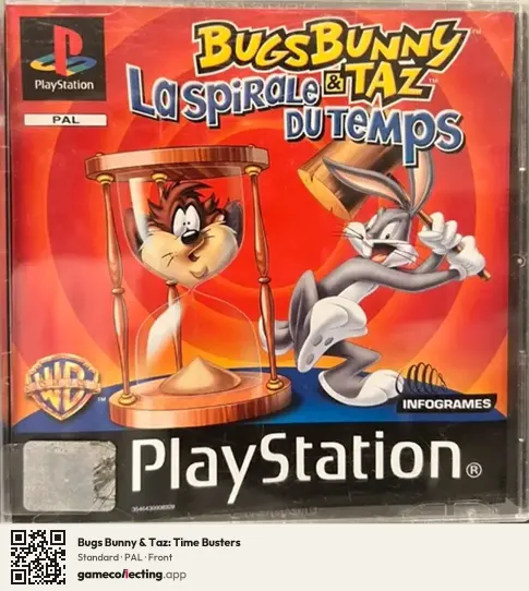 Bugs Bunny & Taz: Time Busters PlayStation, PAL box front