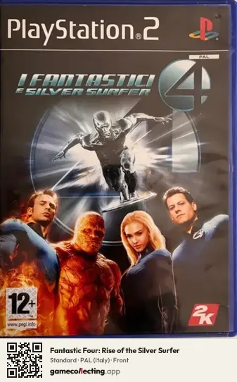 Fantastic Four: Rise of the Silver Surfer PlayStation 2, Italy box front