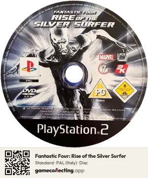 Fantastic Four: Rise of the Silver Surfer PlayStation 2, PAL disc