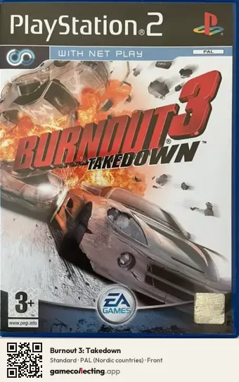 Burnout 3: Takedown PlayStation 2, Nordic countries box front