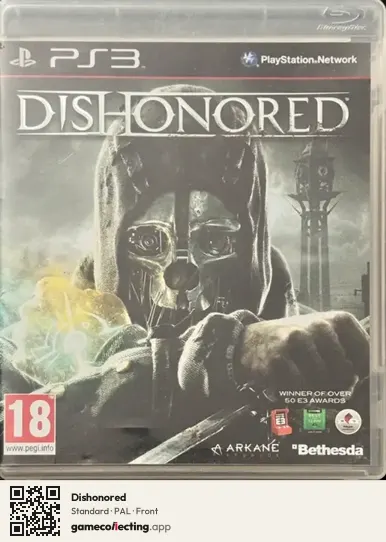 Dishonored PlayStation 3, PAL box front