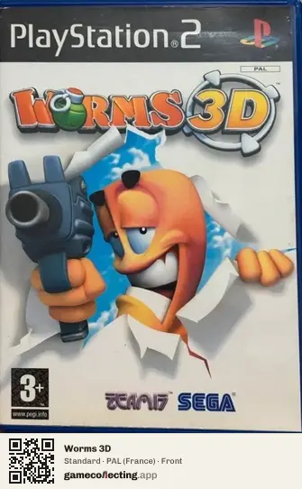 Worms 3D PlayStation 2, France box front
