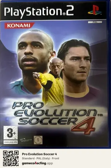 Pro Evolution Soccer 4 PlayStation 2, Italy box front