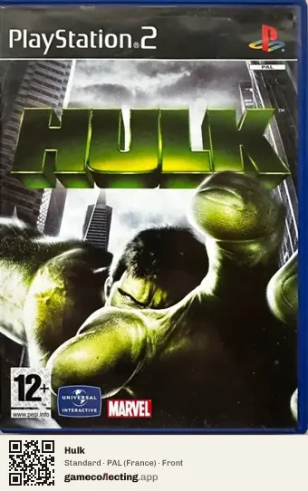 Hulk PlayStation 2, France box front