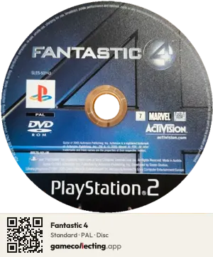 Fantastic 4 PlayStation 2, PAL disc