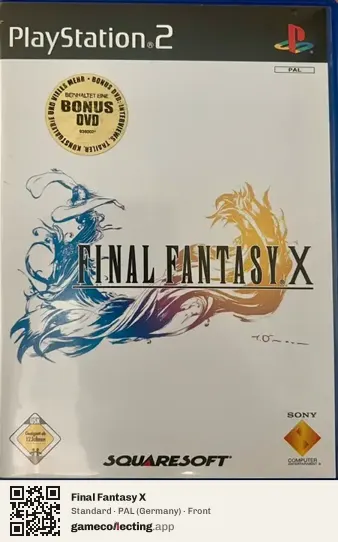 Final Fantasy X PlayStation 2, Germany box front