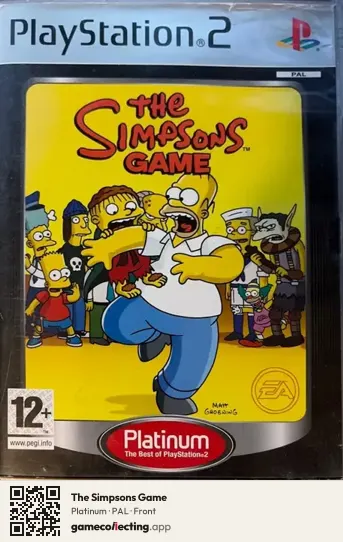 The Simpsons Game PlayStation 2, PAL box front