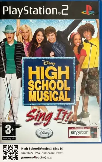 High School Musical: Sing It! PlayStation 2, Australia box front