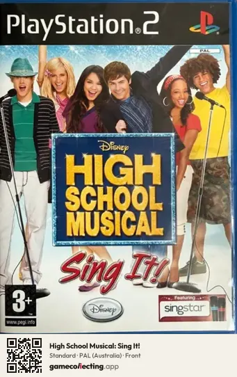 High School Musical: Sing It! PlayStation 2, Australia box front