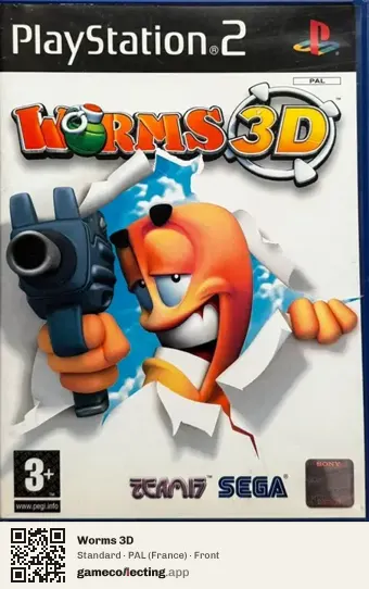 Worms 3D PlayStation 2, France box front