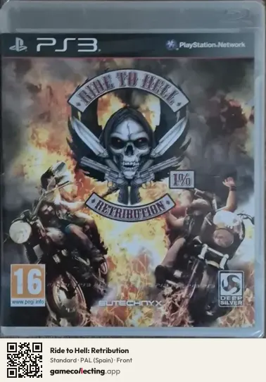 Ride to Hell: Retribution PlayStation 3, Spain box front