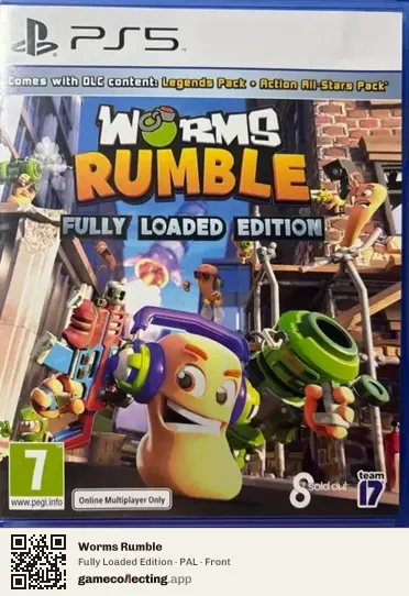 Worms Rumble PlayStation 5, PAL box front