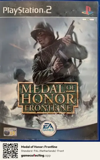 Medal of Honor: Frontline PlayStation 2, Netherlands box front