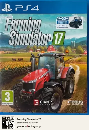 Farming Simulator 17 PlayStation 4, PAL box front