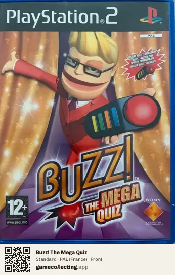 Buzz! The Mega Quiz PlayStation 2, France box front