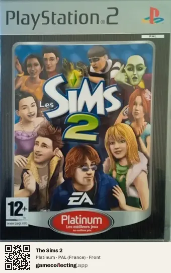 The Sims 2 PlayStation 2, France box front