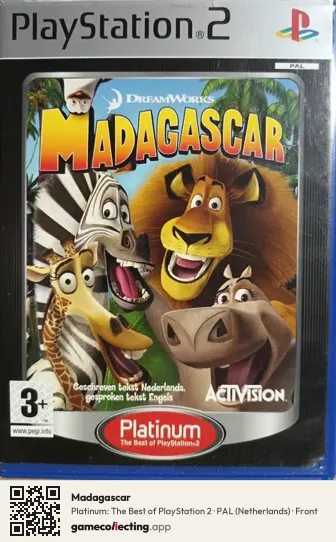 Madagascar PlayStation 2, Netherlands box front