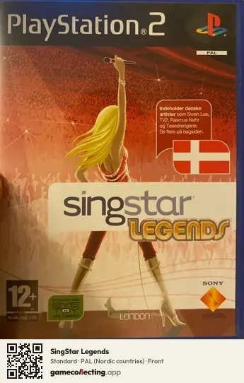 SingStar Legends PlayStation 2, Nordic countries box front