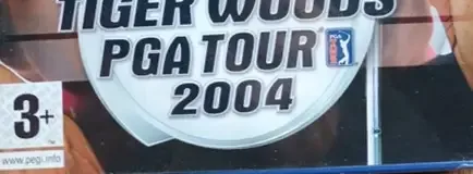 Tiger Woods PGA Tour 2004, the PEGI square on its front
