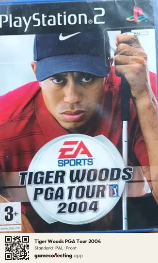 Tiger Woods PGA Tour 2004 PlayStation 2, PAL box front