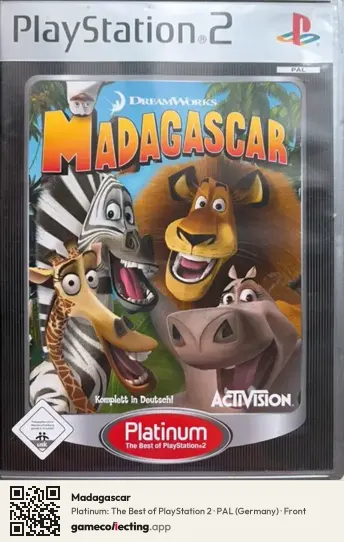 Madagascar PlayStation 2, Germany box front