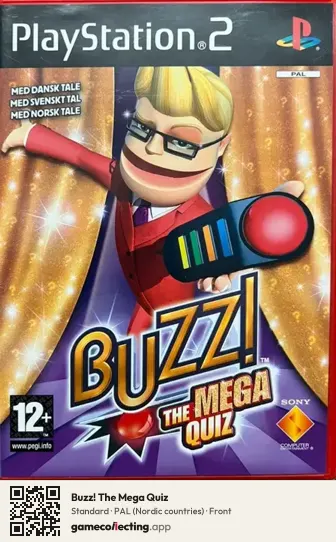 Buzz! The Mega Quiz PlayStation 2, Nordic countries box front