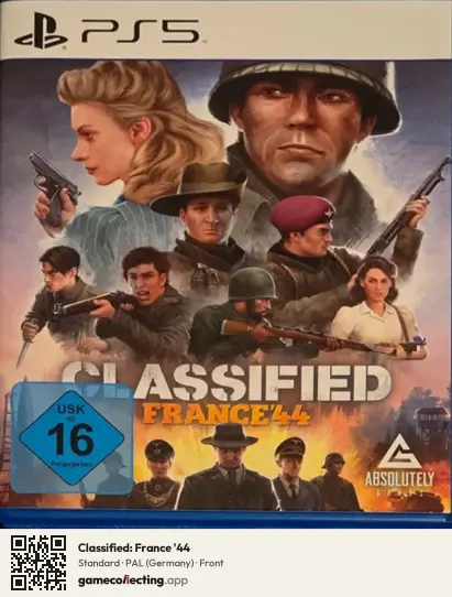 Classified: France '44 PlayStation 5, Germany box front