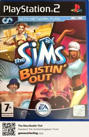 The Sims Bustin' Out PlayStation 2, United Kingdom box front