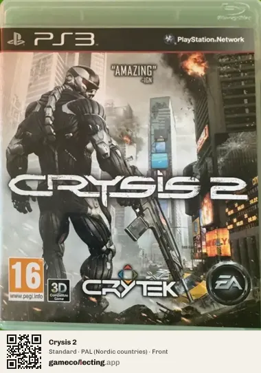 Crysis 2 PlayStation 3, Nordic countries box front
