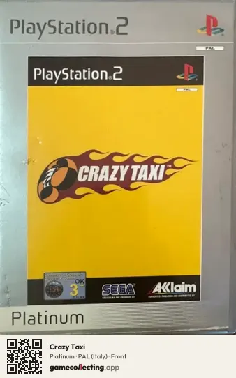 Crazy Taxi PlayStation 2, Italy box front