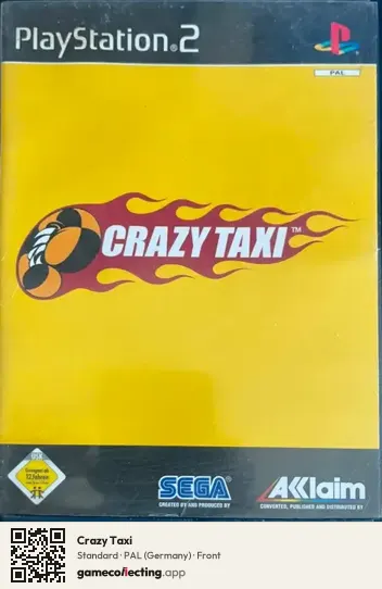 Crazy Taxi PlayStation 2, Germany box front