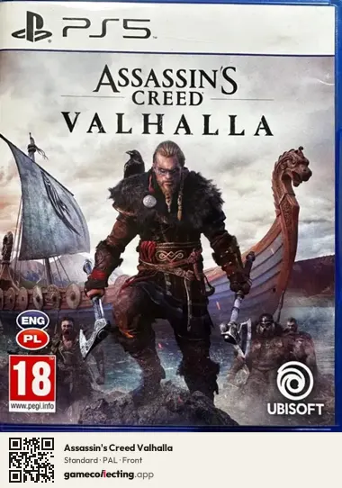 Assassin's Creed Valhalla PlayStation 5, PAL box front
