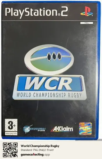 World Championship Rugby PlayStation 2, Italy box front