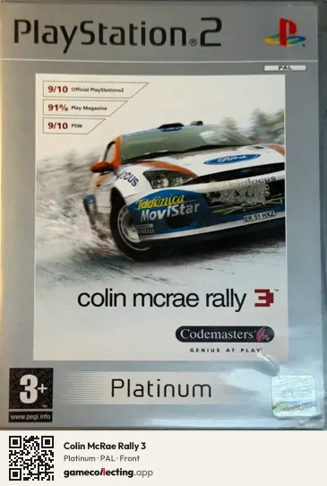 Colin McRae Rally 3 PlayStation 2, PAL box front
